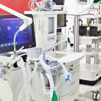 Modern medical electronic equipment Modern medical electronic equipment at the exhibition